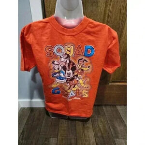 Women’s Size XL Disney Parks Walt Disney World T Shirt "Squad Goals" Orange
